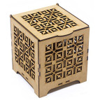 Заготовка для декорування Zabava (ДВП) Шкатулка Кубічна гармонія 15,3*13*14,5см BOX01-12