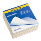 Папір для нотаток-куб КОЛЬОРОВИЙ 300арк 80*80мм. проклеєний BUROMAX 2232