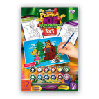 Картина по номер. на картоні DankoToys 3х3 PKN-01-03 3 картинки, 3 рівня сложності