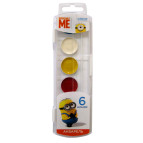 Акв фарби медові 6кол. ПЕРО Minions пл/уп б/к 118453/710258