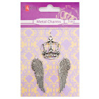 Підвіски металеві Santi набір 3шт Корона 952585