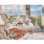 Картина  по номер. на холсті 40*50см Идейка КН2202 Возле моря