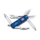 Victorinox MIDNITE MANAGER 58мм 10предм синій прозор. + ножн. + викрутка + Led + ручка Vx06366.T2