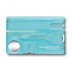 Victorinox SWISSCARD Nailcare 82мм 11предм блакитн. прозор. + ножн. + ручка Vx07240.T21