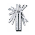 Victorinox SWISSTOOL 115мм 27предм черн.кож.чехол + поворот.клип + плоск + ножн + пила + напил + отверт Vx30327.L1