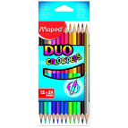 Олівці кольорові 12шт/24кол. Maped Color Peps Duo двусторон. 829600