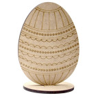 Заготовка для декорування ROSA (МДФ 6мм) "Яйце-7" 17*12,5см 2806032