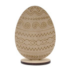 Заготовка для декорування ROSA (МДФ 6мм) "Яйце-8" 14*10,5см 2806033