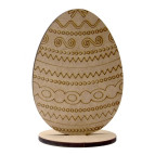 Заготовка для декорування ROSA (МДФ 6мм) "Яйце-8" 17*12,5см 2806034