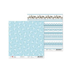 Папір для скрапбукінга ROSA Talent 30.5*30.5см Flowers time-4 двосторонній 180 г/м 481402-4