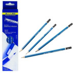 Олівці чорнографітні прості набір 6шт Buromax PROFESSIONAL BM.8564