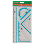 Лінійки-набір 4пр. ZiBi ZB.5681 лінійка 25см