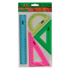 Лінійки-набір 4пр. ZiBi ZB.5683-99 лінійка 20см