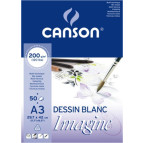 Папір-склейка для графіки Canson Imagine А3 29,7*42см 200г/м 50арк CON-200006007R