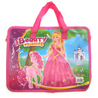 Портфель А4 пластик з текстильними ручками Princess 7548