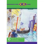 Папір для акварелі А3 ПАПКА ZiBi 200г/м2 10арк ZB.1981