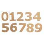 Заготовка для декорування !ПОШТУЧНО 1/5! Rosa Talent (МДФ) цифра "0" висота 10см 4801305