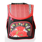 Ранець каркасний Smile 974735 Макі з вишивкою ортопедичний 34.5*25,5*13см