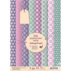 Папір для дизайну Rosa Talent набір А4, 8арк, 250г/м Лавандові мрії 5311051