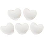 Заготовка для декорування пенопласт Серця 8*3см Dalprint набір 5шт. 279800708
