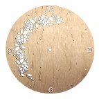 Основа під годинник серія Квітковий орнамент, кругла фанера Д:30см ROSA Talent GPТ50045998