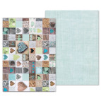 Папір для скрапбукінга Heyda А4 300г/м2 204772244 "Креативні серця" Блакитна