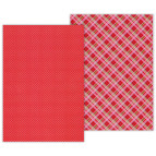 Папір для скрапбукінга Heyda А4 300г/м2 9451772 "Клітка" двостороння Червона