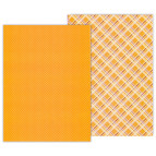 Папір для скрапбукінга Heyda А4 300г/м2 9451775 "Клітка" двостороння Помаранчева