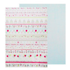 Папір для скрапбукінга Heyda А4 300г/м2 204772203 двосторонній 'Свято'