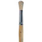 Кисть Черная Речка, Щетина, круглая №10 короткая ручка ХУМ-С-2010