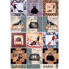 Декупажна карта 29,5*42см ЕВ-Д054 Мода Парижа