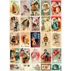 Декупажна карта 29,5*42см ЕВ-Д067 Валентинки-1