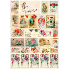 Декупажна карта 29,5*42см ЕВ-Д069 Валентинки-3