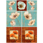 Декупажна карта 29,5*42см ЕВ-Д070 Вінтажні маки