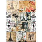 Декупажна карта 29,5*42см ЕВ-Д081 Мода Парижа