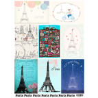 Декупажна карта 29,5*42см ЕВ-Д083 Ейфелева вежа