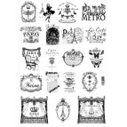 Декупажна карта 29,5*42см ЕВ-Д085 Париж. Гламур. Вінтаж.