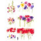 Декупажна карта 29,5*42см ЕВ-Д088 Маки та мальва