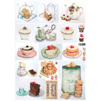 Декупажна карта 29,5*42см ЕВ-Д092 Чай та кекси