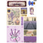 Декупажна карта 29,5*42см ЕВ-Д094 Лаванда