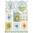 Декупажна карта 29,5*42см ЕВ-Д104 Польові квіти