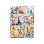 Декупажна карта 29,5*42см ЕВ-Д123 Париж та квіти