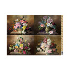 Декупажна карта 29,5*42см ЕВ-Д128 Натюрморти у голандському стилі. Квіти-5