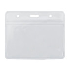 Бейдж 95*58мм Optima, zip lock, PVC O45609 горизонтальний