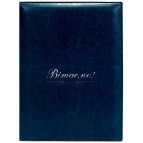 Адресна папка А4 OPTIMA 'Вітаємо' Nebraska синій, срібло O36039-02