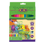 Олівці кольорові 18кол. ZiBi Soft ZB.2411