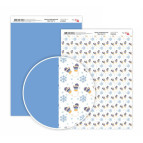 Папір для дизайну Rosa Talent А4 250г/м двостор. New Year-6 5310076