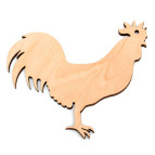 Заготовка для декорування !ПОШТУЧНО 1/4! Rosa Talent (фанера) Півень 1 10х11см 4801521