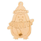 Заготовка для декорування !ПОШТУЧНО 1/4! Rosa Talent (фанера) Пінгвін у шарфі 7х11см 4801509