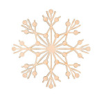Заготовка для декорування !ПОШТУЧНО 1/4! Rosa Talent (фанера) Сніжинка 2 Д10см 4801512
